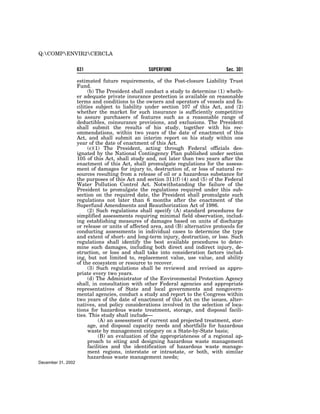 Comprehensive Environmental Response, Compensation and Liability Act of 1980 (CERCLA)