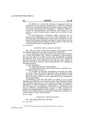 Comprehensive Environmental Response, Compensation and Liability Act of 1980 (CERCLA)