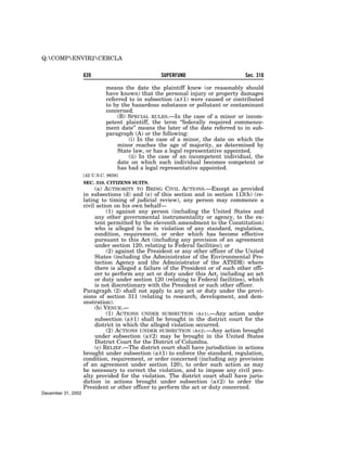 Comprehensive Environmental Response, Compensation and Liability Act of 1980 (CERCLA)