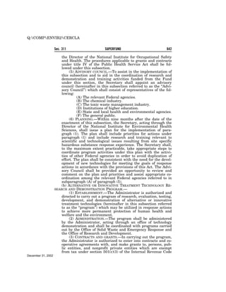 Comprehensive Environmental Response, Compensation and Liability Act of 1980 (CERCLA)