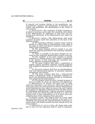 Comprehensive Environmental Response, Compensation and Liability Act of 1980 (CERCLA)