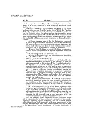 Comprehensive Environmental Response, Compensation and Liability Act of 1980 (CERCLA)