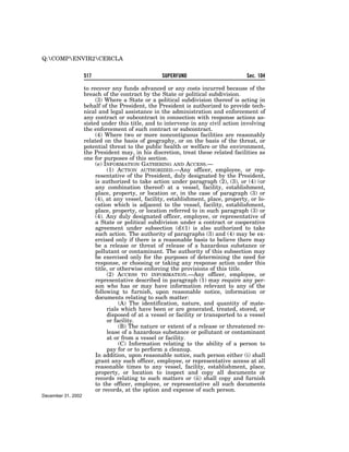 Comprehensive Environmental Response, Compensation and Liability Act of 1980 (CERCLA)