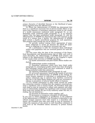 Comprehensive Environmental Response, Compensation and Liability Act of 1980 (CERCLA)