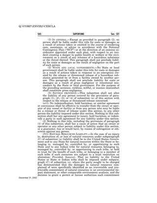 Comprehensive Environmental Response, Compensation and Liability Act of 1980 (CERCLA)