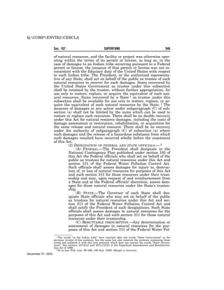 Comprehensive Environmental Response, Compensation and Liability Act of 1980 (CERCLA)