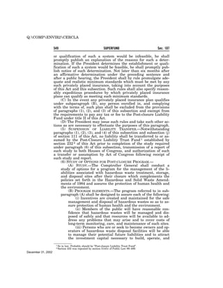 Comprehensive Environmental Response, Compensation and Liability Act of 1980 (CERCLA)