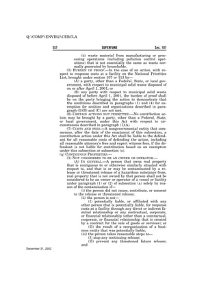 Comprehensive Environmental Response, Compensation and Liability Act of 1980 (CERCLA)