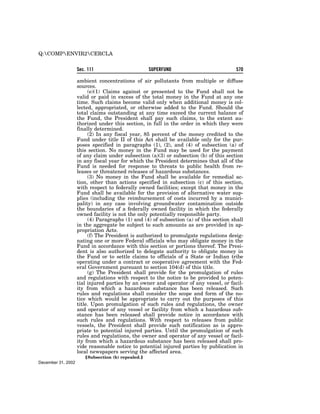 Comprehensive Environmental Response, Compensation and Liability Act of 1980 (CERCLA)