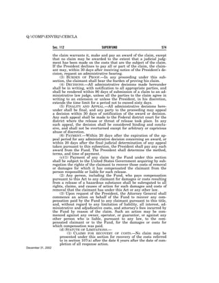 Comprehensive Environmental Response, Compensation and Liability Act of 1980 (CERCLA)