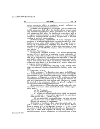 Comprehensive Environmental Response, Compensation and Liability Act of 1980 (CERCLA)