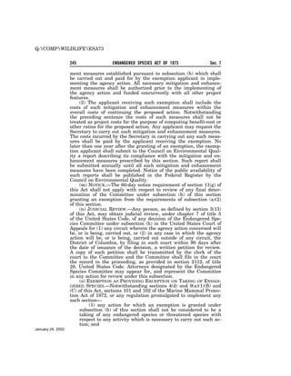 Endangered Species Act