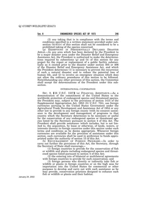 Endangered Species Act