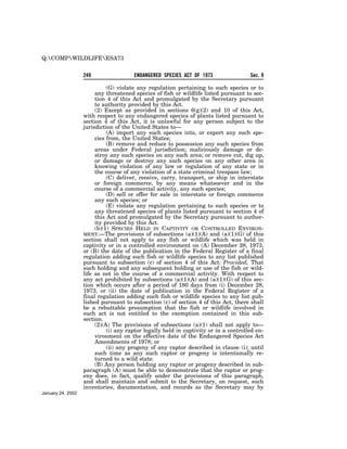 Endangered Species Act