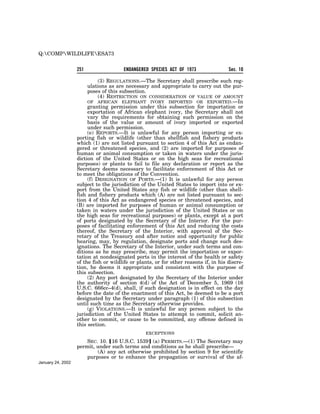 Endangered Species Act