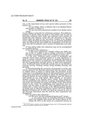 Endangered Species Act