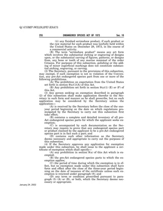 Endangered Species Act