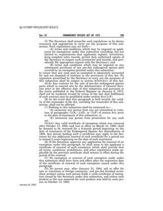 Endangered Species Act