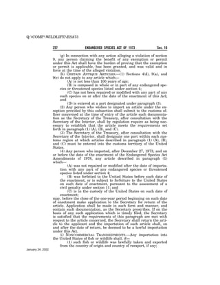 Endangered Species Act