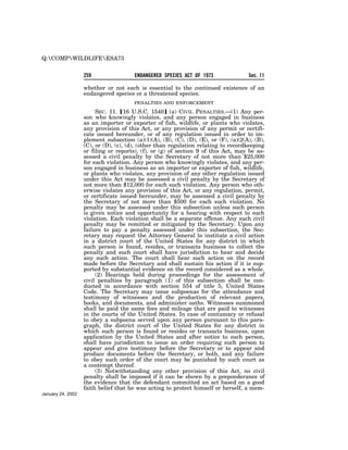 Endangered Species Act