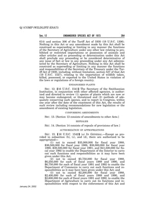 Endangered Species Act