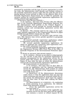 Federal Insecticide, Fungicide, and Rodenticide Act (FIFRA) 