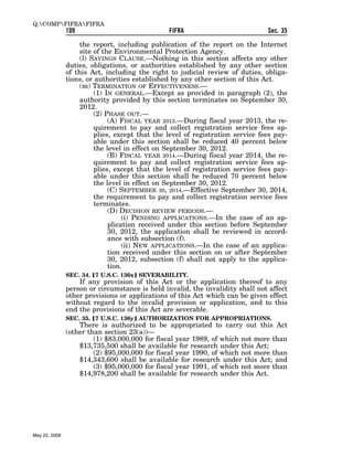 Federal Insecticide, Fungicide, and Rodenticide Act (FIFRA) 