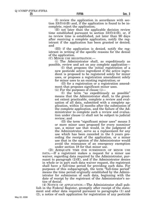 Federal Insecticide, Fungicide, and Rodenticide Act (FIFRA) 
