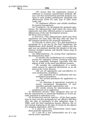 Federal Insecticide, Fungicide, and Rodenticide Act (FIFRA) 