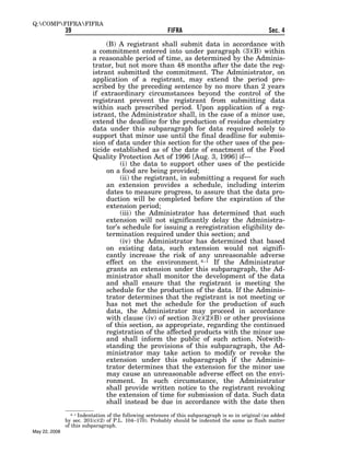 Federal Insecticide, Fungicide, and Rodenticide Act (FIFRA) 