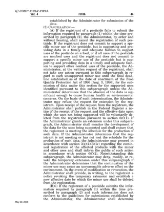 Federal Insecticide, Fungicide, and Rodenticide Act (FIFRA) 