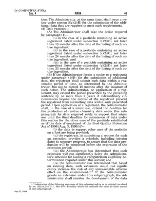 Federal Insecticide, Fungicide, and Rodenticide Act (FIFRA) 