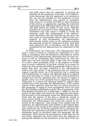 Federal Insecticide, Fungicide, and Rodenticide Act (FIFRA) 