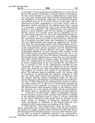 Federal Insecticide, Fungicide, and Rodenticide Act (FIFRA) 