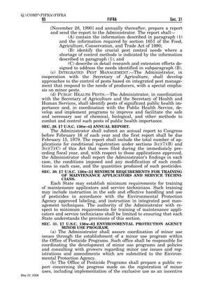 Federal Insecticide, Fungicide, and Rodenticide Act (FIFRA) 