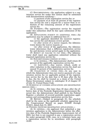 Federal Insecticide, Fungicide, and Rodenticide Act (FIFRA) 