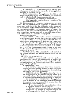 Federal Insecticide, Fungicide, and Rodenticide Act (FIFRA) 