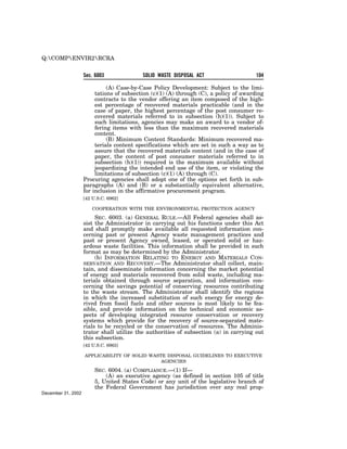 Solid Waste Disposal Act (RCRA) 