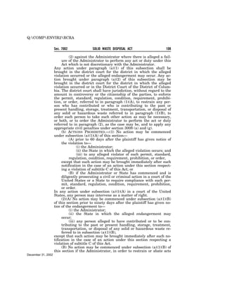 Solid Waste Disposal Act (RCRA) 