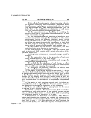 Solid Waste Disposal Act (RCRA) 