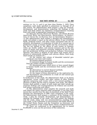 Solid Waste Disposal Act (RCRA) 