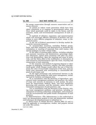 Solid Waste Disposal Act (RCRA) 