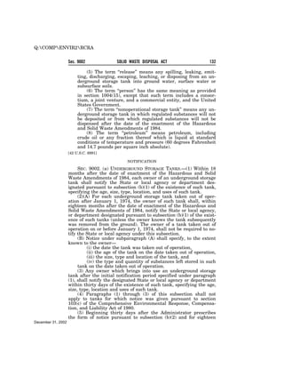 Solid Waste Disposal Act (RCRA) 