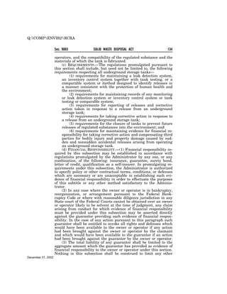 Solid Waste Disposal Act (RCRA) 