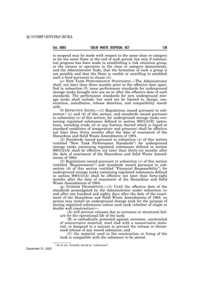 Solid Waste Disposal Act (RCRA) 