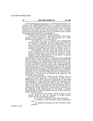 Solid Waste Disposal Act (RCRA) 