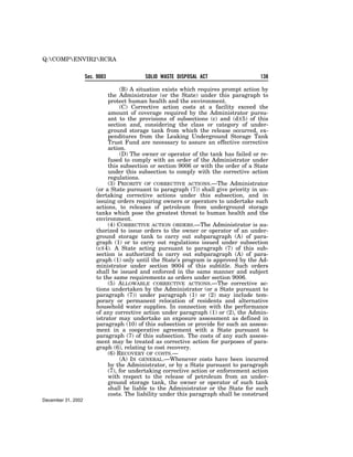 Solid Waste Disposal Act (RCRA) 