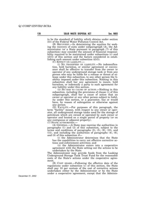 Solid Waste Disposal Act (RCRA) 