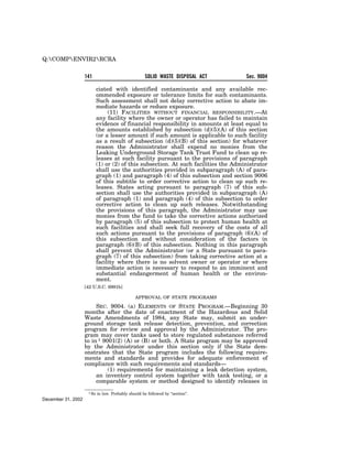 Solid Waste Disposal Act (RCRA) 