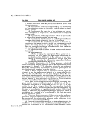 Solid Waste Disposal Act (RCRA) 